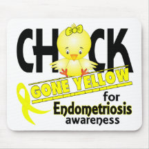 Endometriosis Chick Gone Yellow 2 Mouse Mat