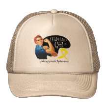 Endometriosis Fight Like a Girl Rosie The Riveter Mesh Hat