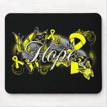 Endometriosis Hope Garden Ribbon Mouse Pads