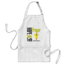 Endometriosis Hope Love Faith Prayer Cross Aprons
