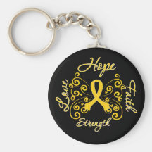 Endometriosis Hope Motto Butterfly Key Chain