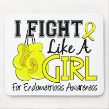 Endometriosis I Fight Like A Girl 15.5 Mousemat