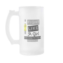 Endometriosis Label Logo I Fight Like A Girl Mug