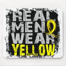 Endometriosis Real Men Wear Yellow Mouse Mat