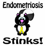 Endometriosis Stinks Skunk Awareness Design photo sculptures