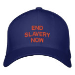 ENDSLAVERYNOW embroidered hats