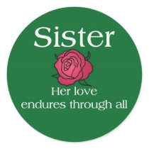 Enduring Love Sister Stickers