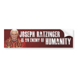 'Enemy Of Humanity' Bumper Sticker bumper stickers