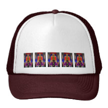 Energy Booster Decorative Jewels Mesh Hats