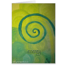Energy Heart Art Card