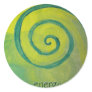 Energy Heart Art Round Stickers