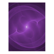 Energy Orb Purple Postcard