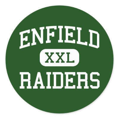Enfield - Raiders - High - Enfield Connecticut Round Stickers by customteamsportswear