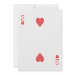 Engagement 2 of Hearts Playing Card Las Vegas Announcements