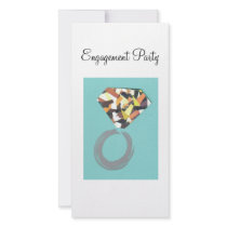 Engagement Party Photo Greeting Card