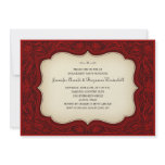 Engagement Party Ranch Style Maroon Invitations