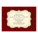 Engagement Party Ranch Style Maroon Invitations