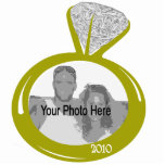 Engagement Ring Photo ornament photo sculptures