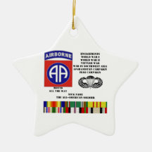 Engagements of  the 82nd  airborne division christmas tree ornament