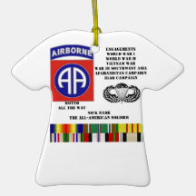 Engagements of  the 82nd  airborne division christmas tree ornament