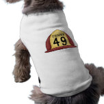 Engine 49 Firefighter Hat Dog Tees pet clothing