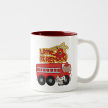 Engine Little Fireman African American Tshirts Mugs