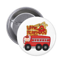 Engine Little Fireman Tshirts and Gifts Pins