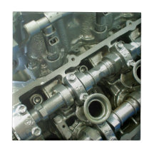 Engine Motor Guts Ceramic Tile