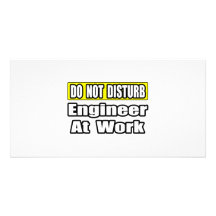Engineer At Work Photo Card Template
