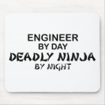 Engineer Deadly Ninja by Night mousepads