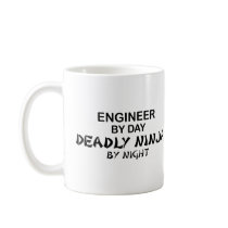 Engineer Deadly Ninja by Night Coffee Mug