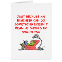 engineer engineering joke greeting card