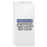 Engineer...Will Work For Beer rack cards