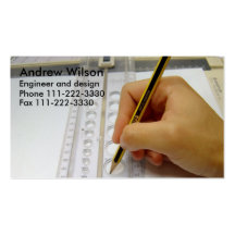 engineering_rulerandpencil, Andrew Wilson, Engi... Business Card Templates