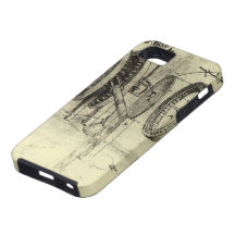 Engineering Sketch of a Wheel by Leonardo da Vinci iPhone 5 Covers
