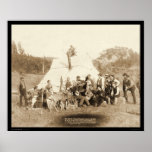 Engineers Corps Relaxing in Tent SD 1889 posters