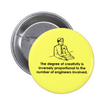 Engineers & Creativity Pinback Buttons