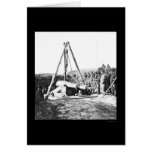Engineers Removing a Gun for General Sherman 1864 Greeting Card