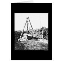 Engineers Removing a Gun for General Sherman 1864 Card