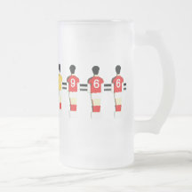 England 1966 Bar Football Frosted Beer Mug