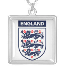 england 3 lions shield fashion necklace