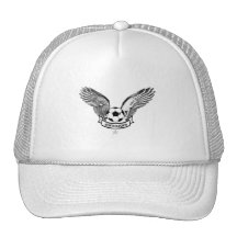 England black and white Soccer wings gifts Hats