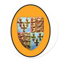 England Canterbury Church Crest Orange bg The MUSE Sticker