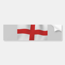 England Flag Bumper Sticker