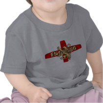 England flag Gold logo lion fun artwork gifts Tshirt