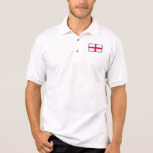 England flag golf polo