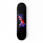 England Flag Map 02 Skateboard