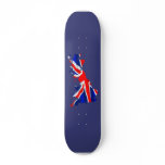 England Flag Map Skateboard