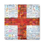 England Flag Montage magnets