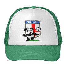 England Football Panda Trucker Hats